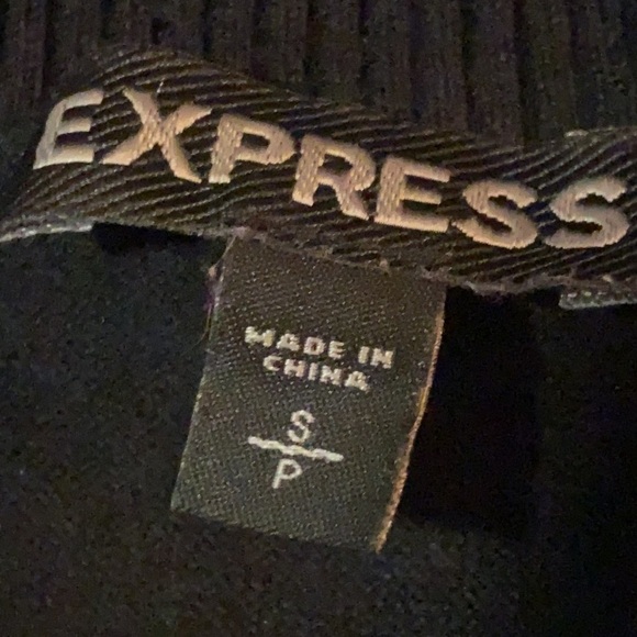 Express Black Sequin Embellished Shimmer Sweater - Picture 14 of 16